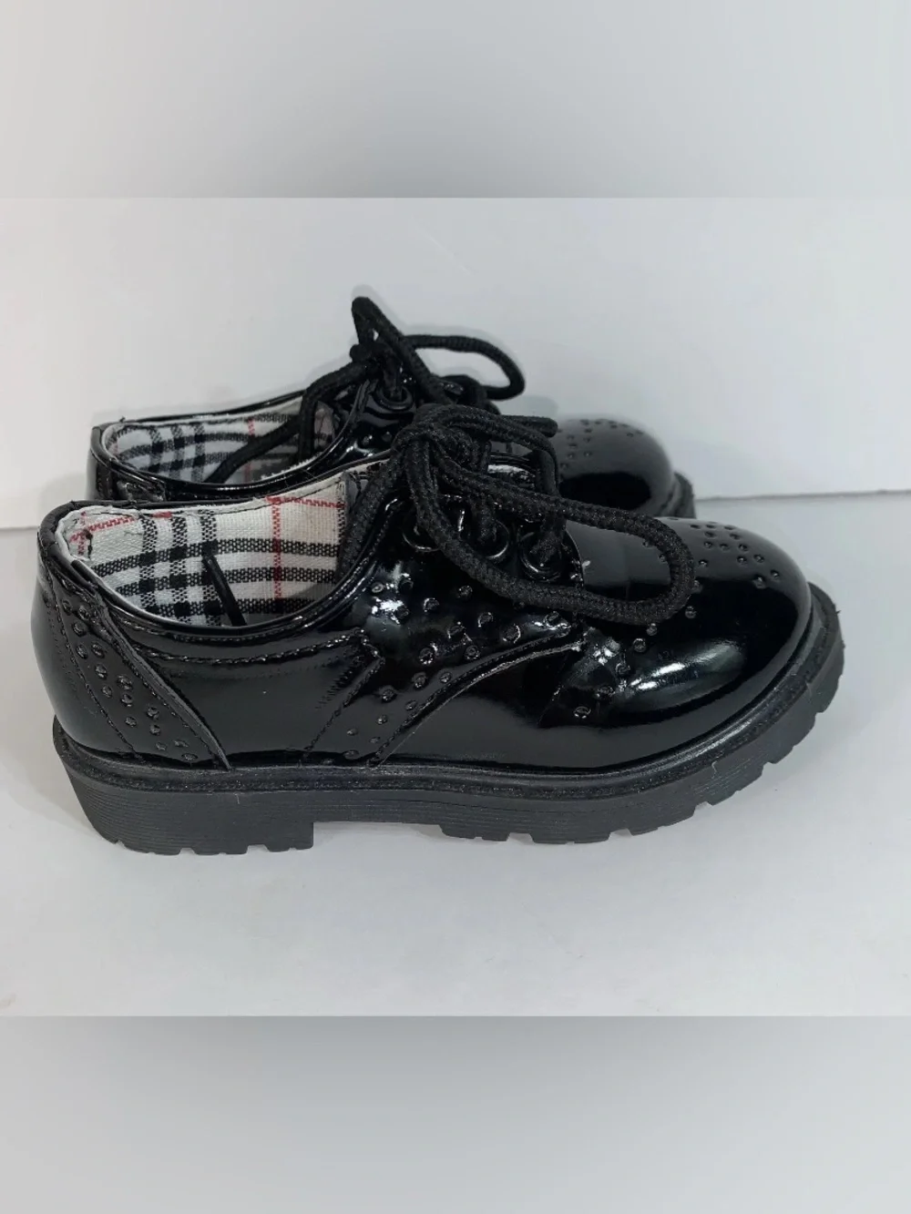 Boy's Girl's Classic Lace-Up Oxford Shoes  School Uniform Flats Loafer 6.5US/23E